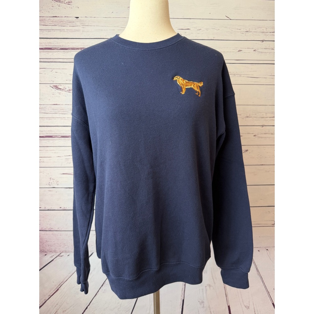 Kiel James Patrick Sweatshirt Womens Medium Golden Retriever Pullover Dog Fleece